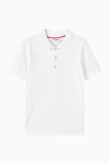 Logo-print Polo Shirt in Cotton-pique