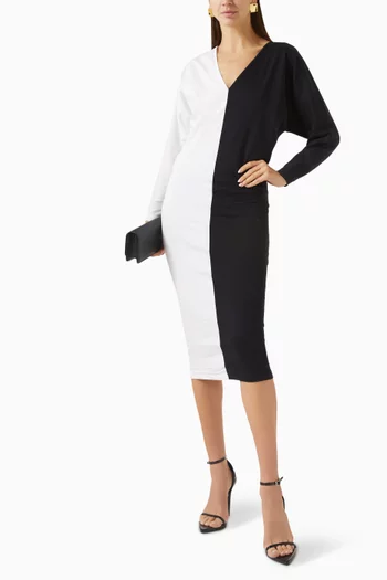 Salma Colourblock Midi Dress