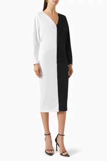 Salma Colourblock Midi Dress