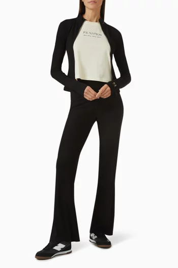 Social Club Zip Jacket in Rib Jersey