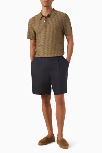 Swirl Geo Quinn Polo Shirt in Cotton
