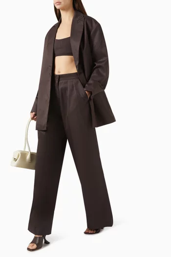 Crimp Wide-leg Pants