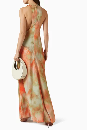 Illusion Racerback Maxi Dress