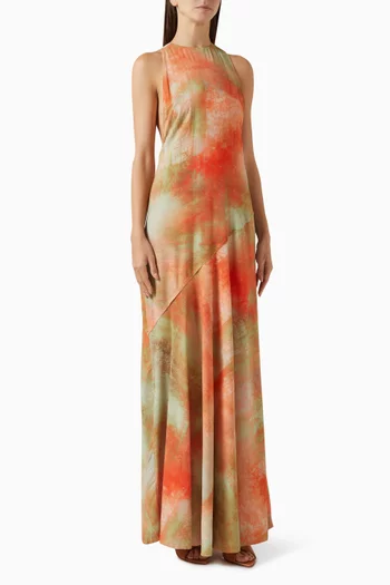 Illusion Racerback Maxi Dress