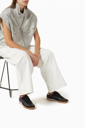 Carlynn Sneakers in Leather & Suede