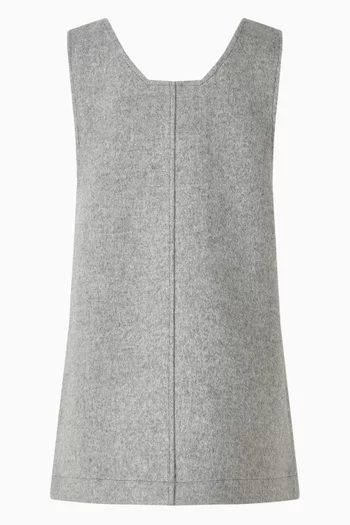 Zip Dress in Wool-blend