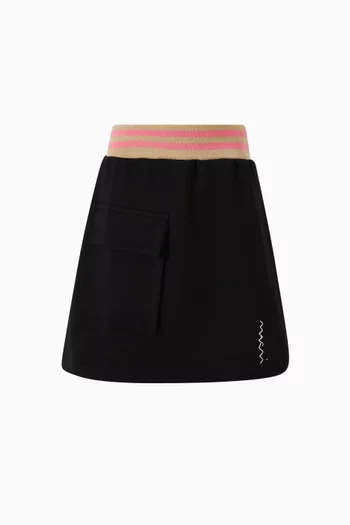Logo Skirt in Cotton