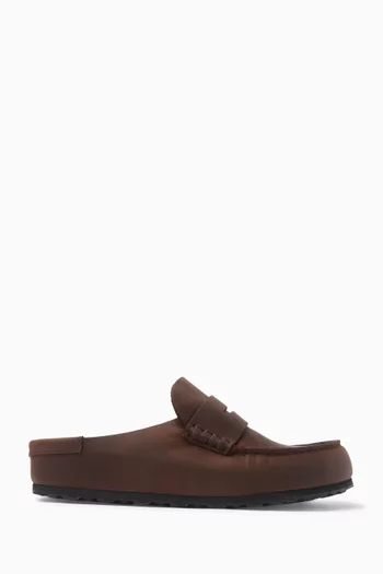 Naples Wrapped Loafers in Oiled Leather