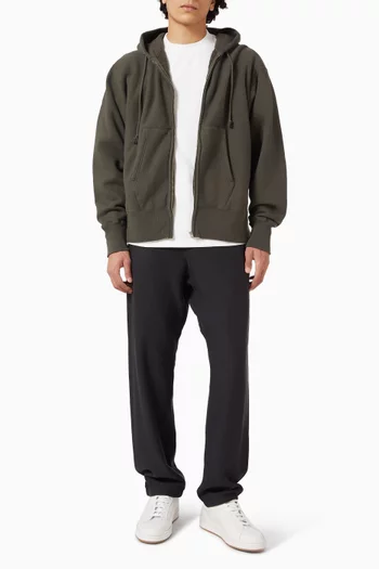 Front Zip Hoodie in Cotton Fleece