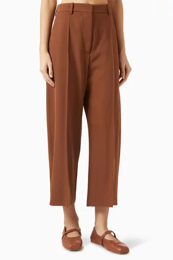 Cropped Pants in Wool