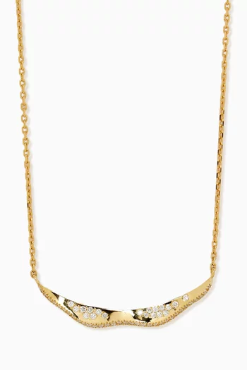 Small Serene Diamond Necklace in 18kt Gold