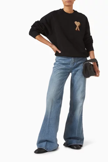 Ami De Coeur Sweatshirt in Cotton