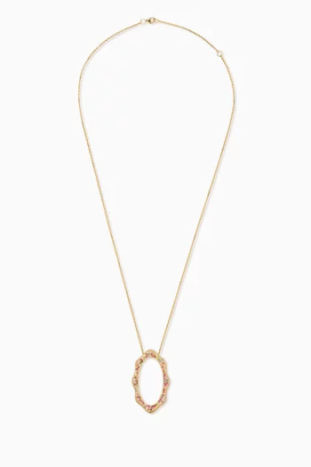 Spring Grove Medallion Diamond Necklace in 18kt Gold