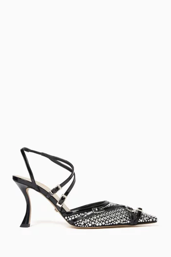 Crystal-embellished 85 Pumps