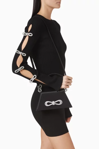 Medium Samantha Top-handle Bag in Satin