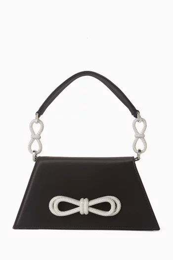 Medium Samantha Top-handle Bag in Satin