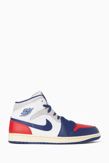 Air Jordan 1 Mid 'USA' Sneakers in Leather