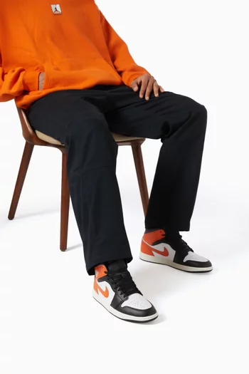 Air Jordan 1 Mid Sneakers in Leather