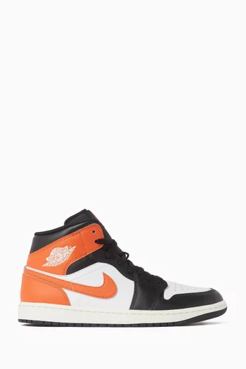 Air Jordan 1 Mid Sneakers in Leather
