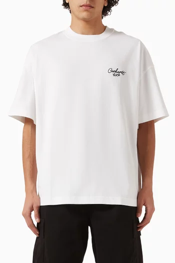 Signature Script T-shirt in Cotton