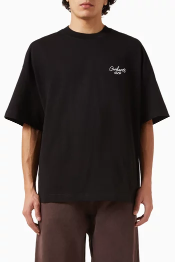 Signature Script T-shirt in Cotton