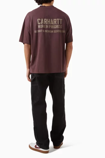 تي شيرت بطبعة ديستانس قطن