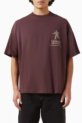 تي شيرت بطبعة ديستانس قطن