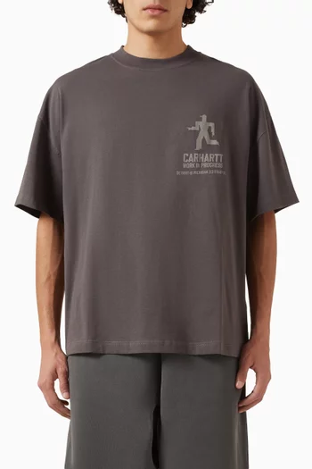 تي شيرت بطبعة ديستانس قطن