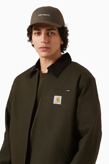 كاب بطبعة قنب بحروف شعار الماركة قطن