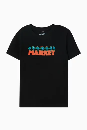 Fire Frolic T-shirt in Cotton Jersey
