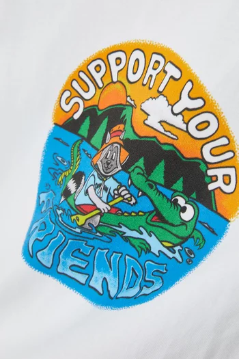 Support Your Friends T-shirt in Cotton