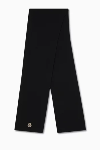 وشاح بشعار الماركة قماش منسوج