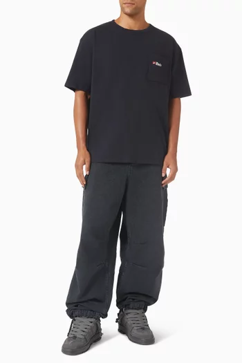 Washed Parachute Pants in Canvas