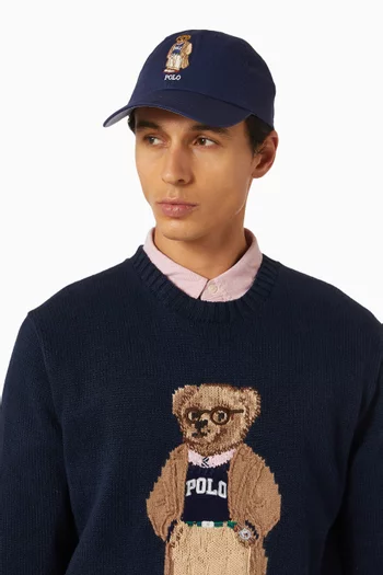 Polo Bear Ball Cap in Cotton-twill