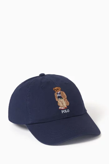 Polo Bear Ball Cap in Cotton-twill