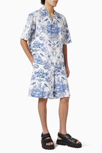 Sailor Tattoo Shorts in Viscose