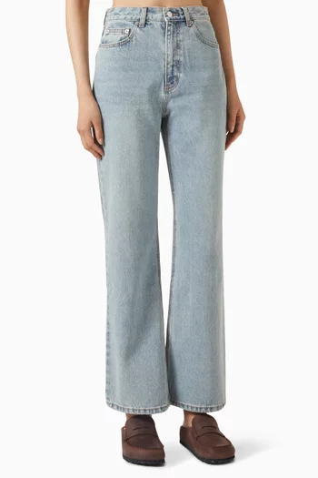 Relaxed Flared-leg Jeans in Denim