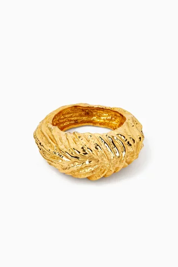 Seashell Ring in 18kt Gold-plated Brass