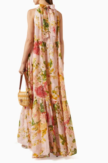 Halterneck Dress in Georgette