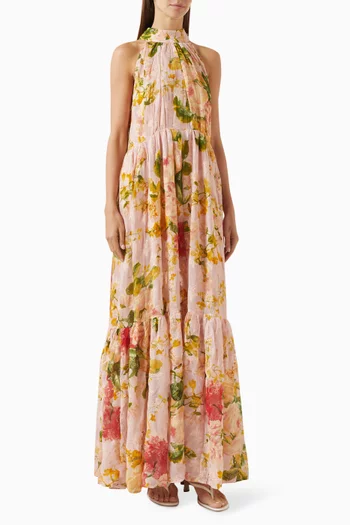 Halterneck Dress in Georgette