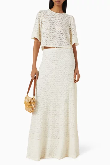 Short-sleeve Top in Lace