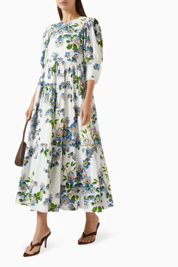 Decorated Dress in Linen
