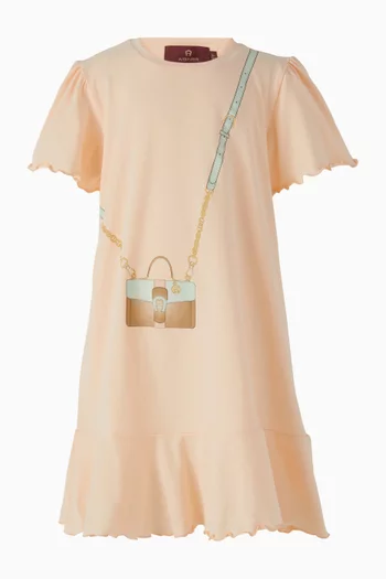 Crossbody Bag-print Dress in Cotton