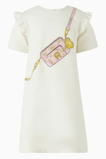 Crossbody Bag-print Dress in Cotton