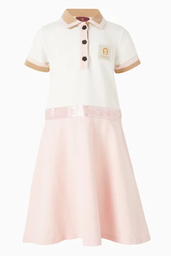 Flared Logo Dress