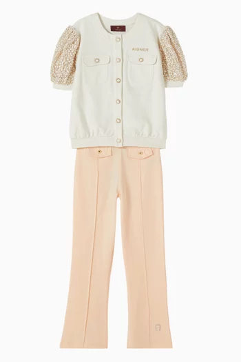 Logo Flared Pants