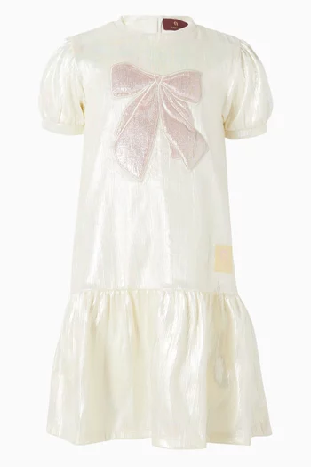 Bow Embroidery Dress