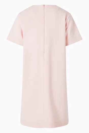 Logo Embroidery Dress in Cotton
