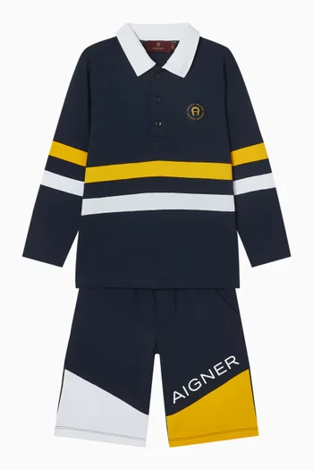Logo Polo Shirt in Cotton