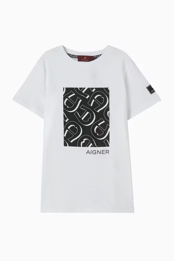 Graphic Logo T-shirt in Cotton
